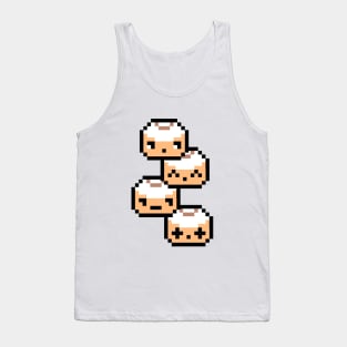 Pixel Stacked Cinnamon Rolls Tank Top